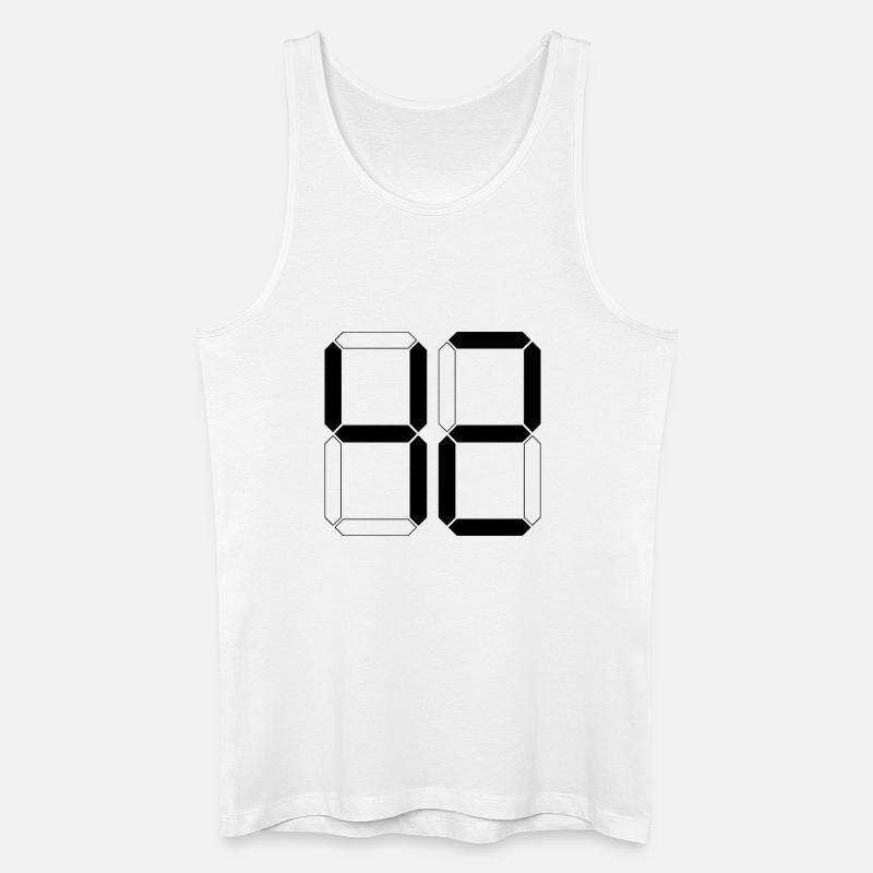 NUMMER 42 Zweiundvierzig Geschenk Digital - Männer Bio Tank Top - Weiß