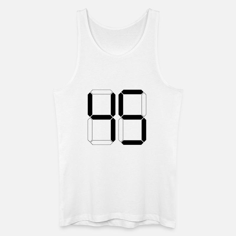 NUMMER 45 Fünfundvierzig Geschenk Digital - Männer Bio Tank Top - Weiß