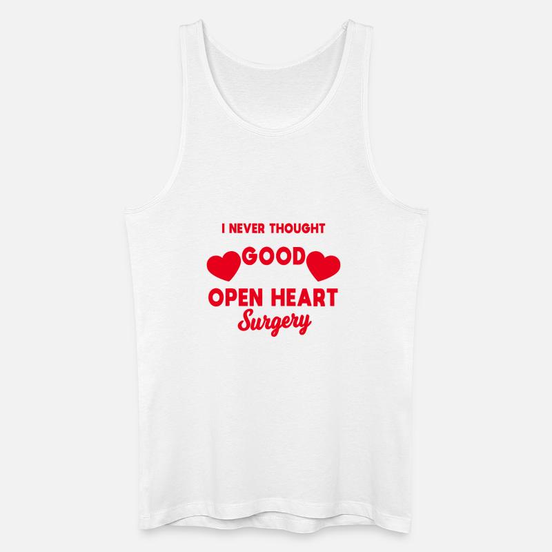 Open Heart Siegestee - Männer Bio Tank Top - Weiß