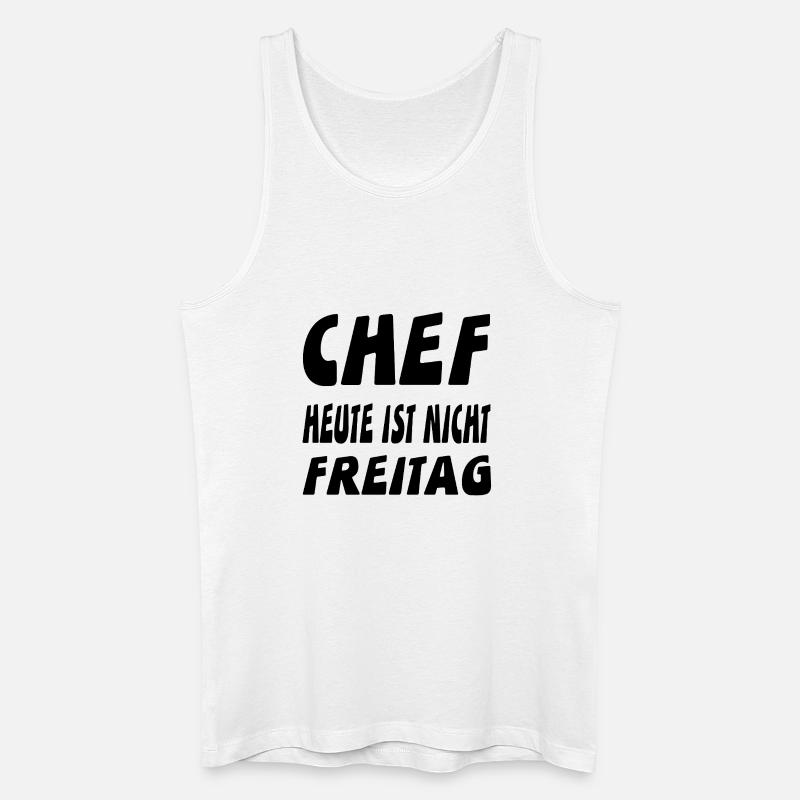 Chef - Männer Bio Tank Top - Weiß