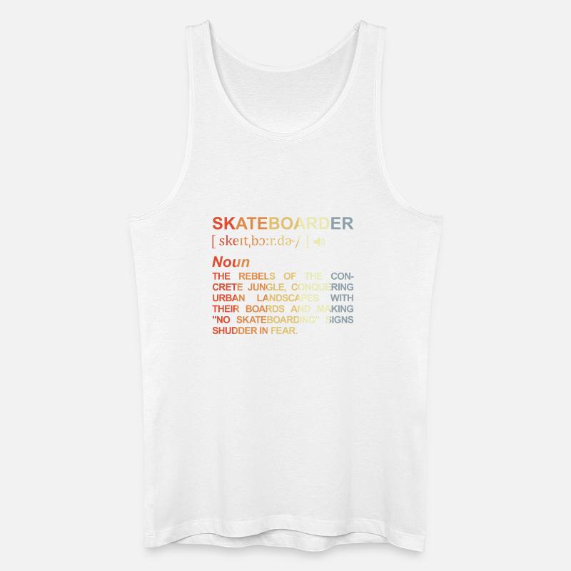 Skateboarder Bedeutung - Männer Bio Tank Top - Weiß