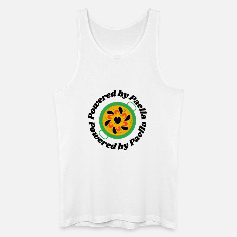 Paella Spanien - Männer Bio Tank Top - Weiß