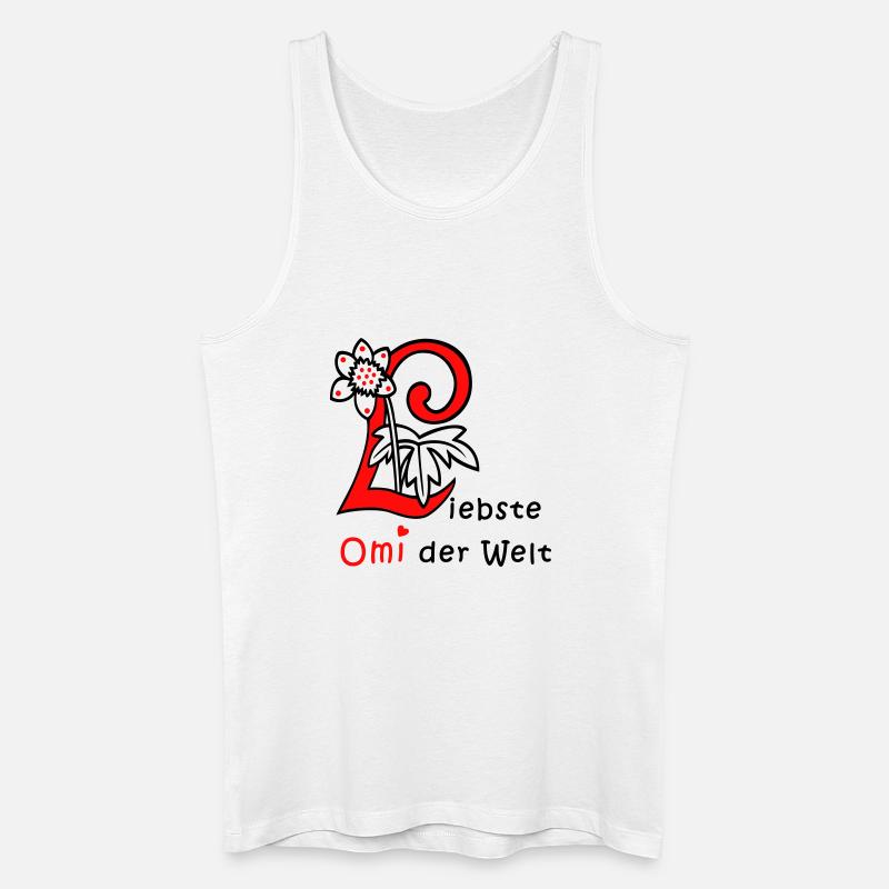 liebste Omi der Welt - Männer Bio Tank Top - Weiß