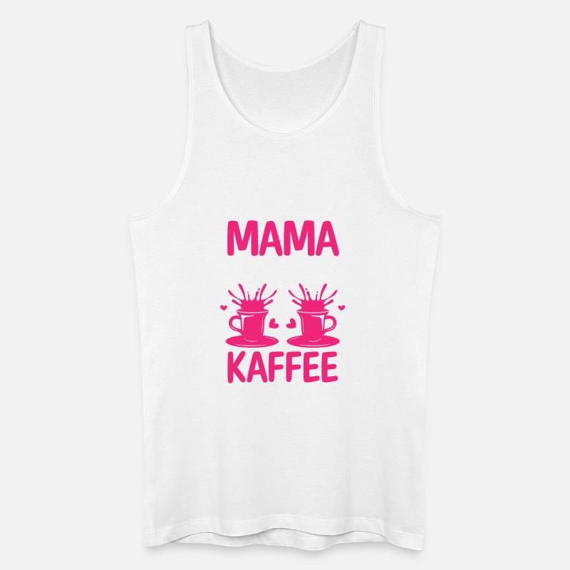 Kaffee Kaffeeliebhaber Mutter Mama - Männer Bio Tank Top - Weiß