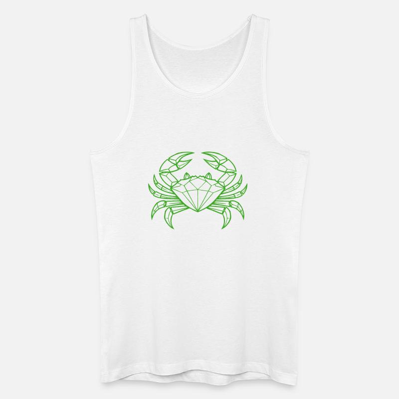 Krebs – Schutz & Stärke - Männer Bio Tank Top - Weiß