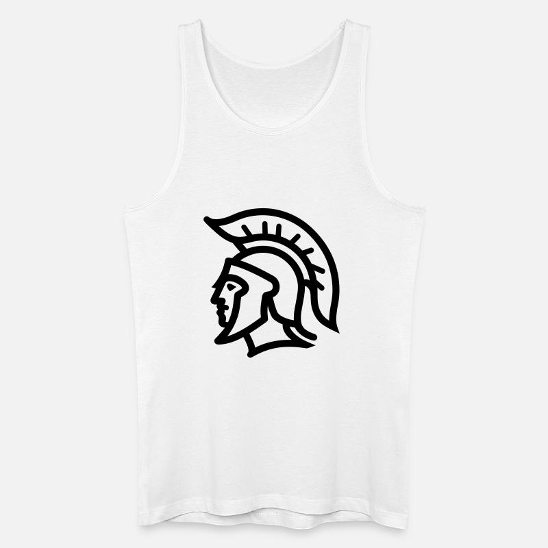 Spartanisch - Männer Bio Tank Top - Weiß