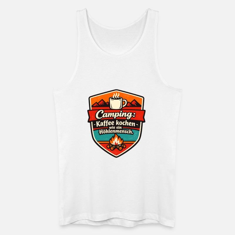  Camper Camping - Männer Bio Tank Top - Weiß