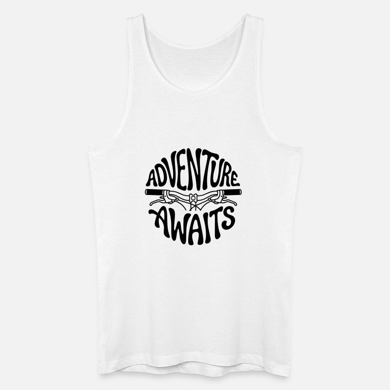 Fahrrad - Männer Bio Tank Top - Weiß