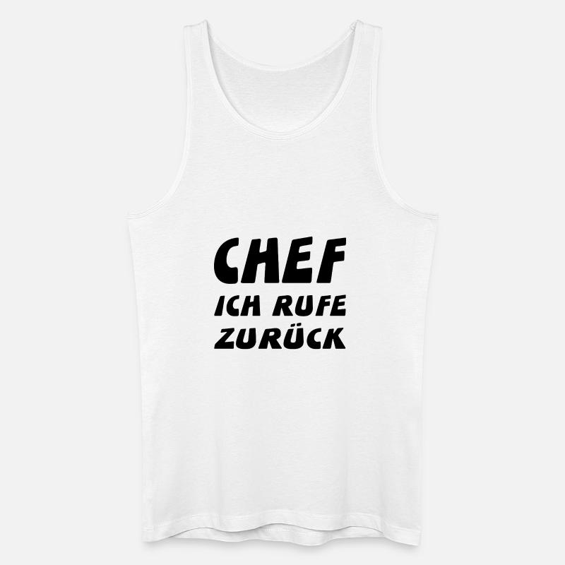 Chef - Männer Bio Tank Top - Weiß