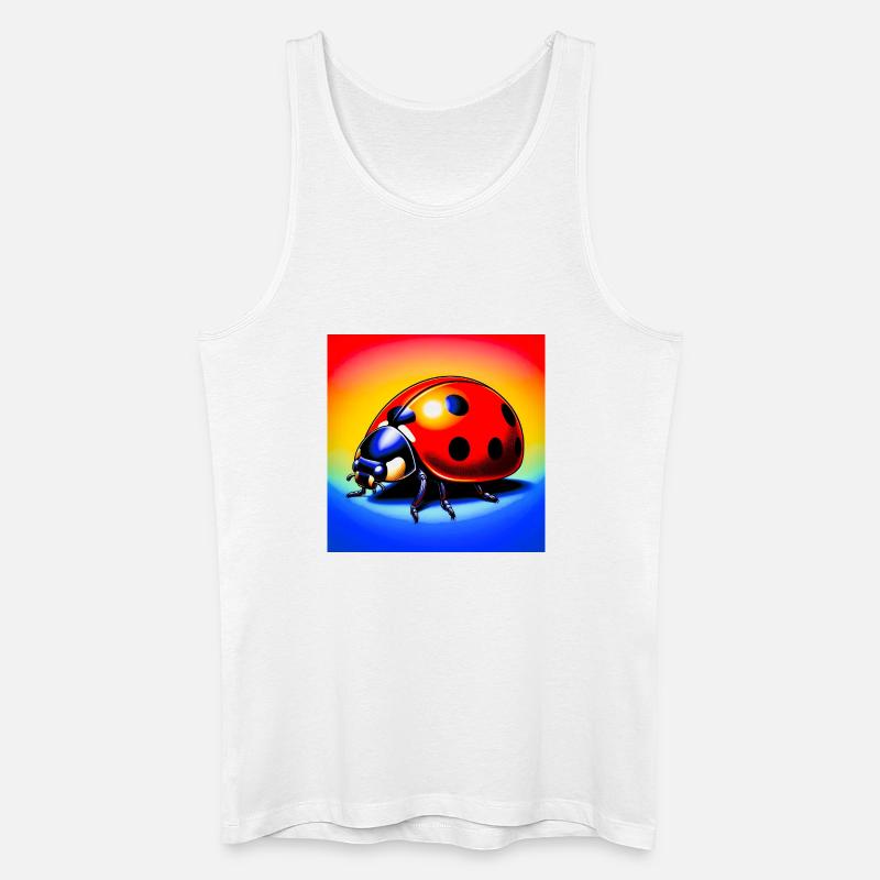 Marienkäfer - Männer Bio Tank Top - Weiß