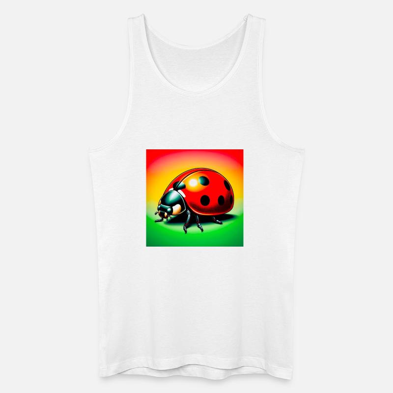 Marienkäfer - Männer Bio Tank Top - Weiß