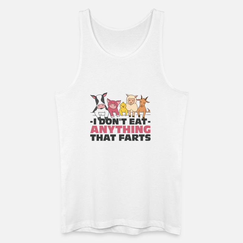 Vegan Humor Fun - Männer Bio Tank Top - Weiß
