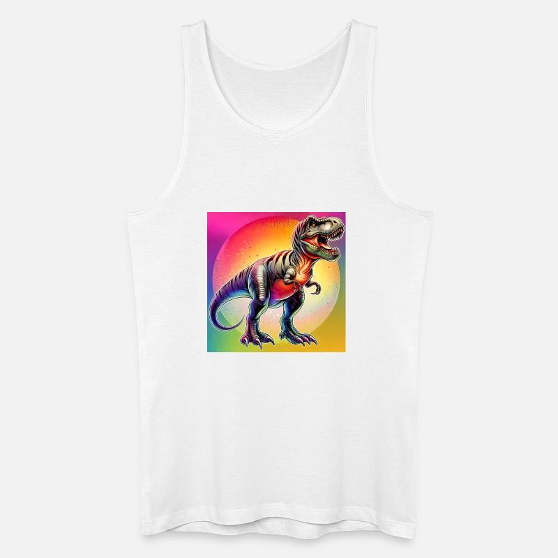 Dinosaurier - Männer Bio Tank Top - Weiß