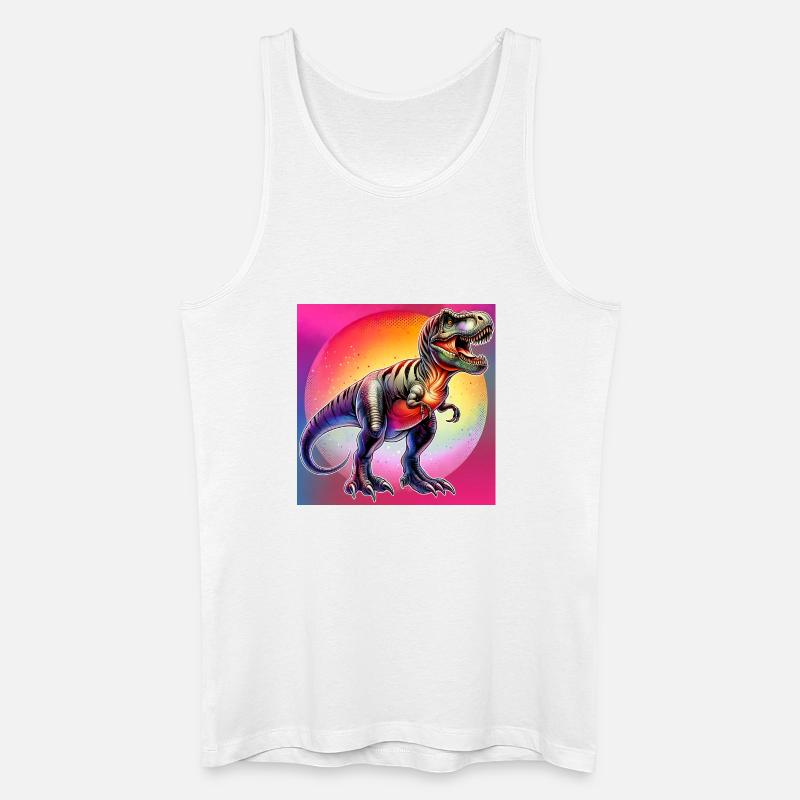 Dinosaurier - Männer Bio Tank Top - Weiß
