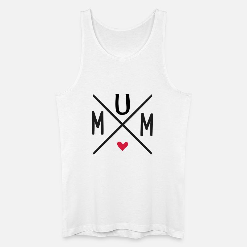 Mum - Männer Bio Tank Top - Weiß