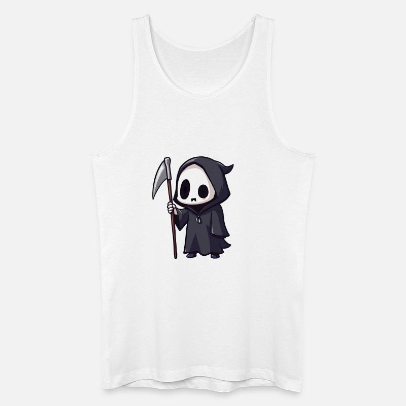 Sensenmann - Männer Bio Tank Top - Weiß