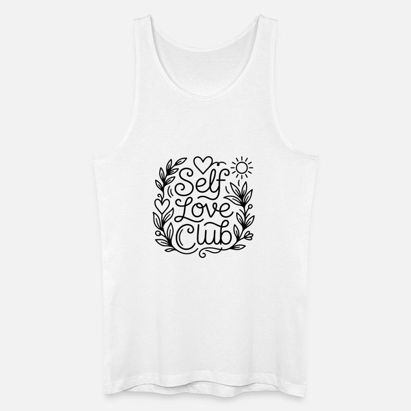 Selbstliebe - Männer Bio Tank Top - Weiß