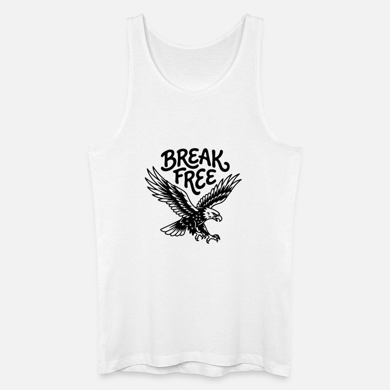 Freiheit - Männer Bio Tank Top - Weiß