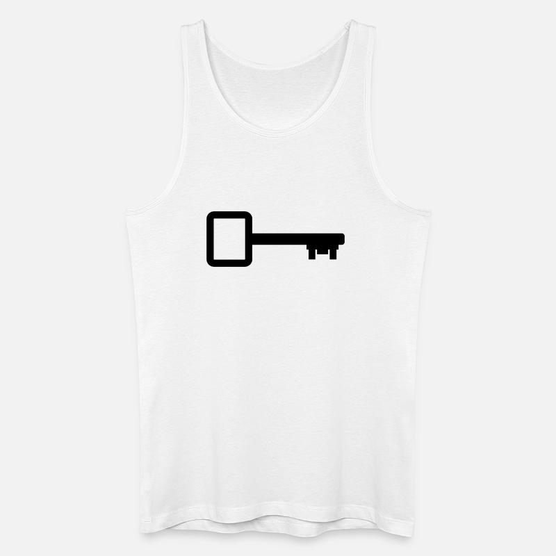 Hausschlüssel - Männer Bio Tank Top - Weiß