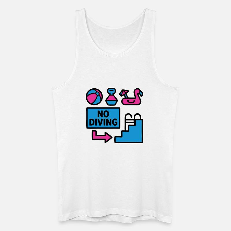 Pool Party Set Sommer 90er - Männer Bio Tank Top - Weiß