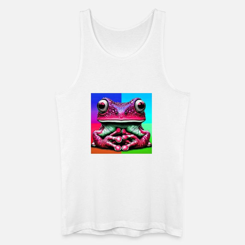 Frosch - Männer Bio Tank Top - Weiß