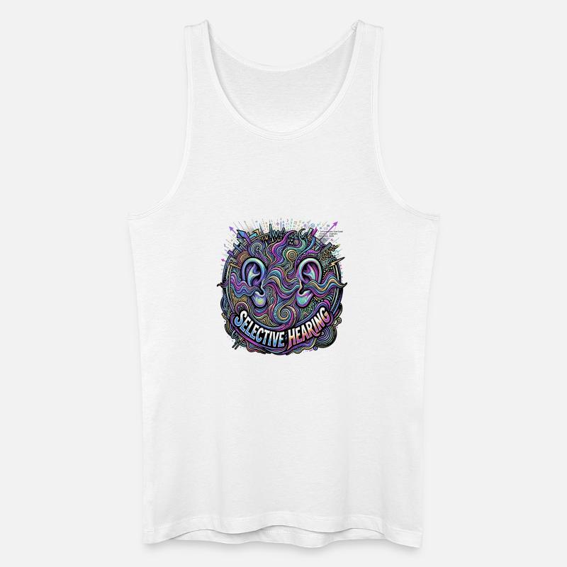 Selective Hearing - Männer Bio Tank Top - Weiß
