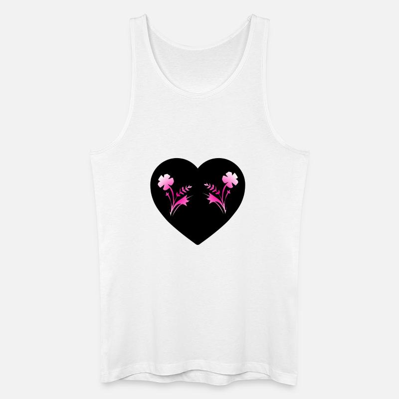 Blumen - Männer Bio Tank Top - Weiß