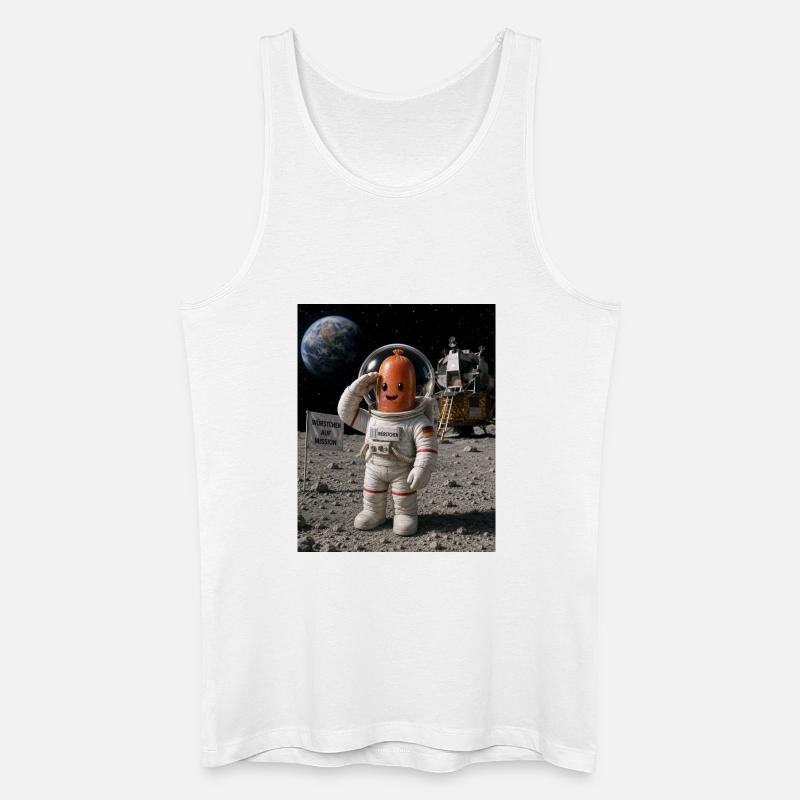 Astronaut Würstchen 2 - Männer Bio Tank Top - Weiß