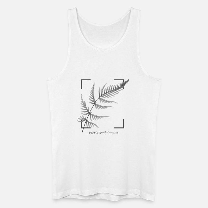 Fern leaf (Pteris semipinnata) - Men’s Organic Tank Top - white