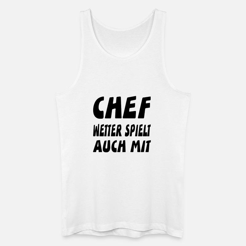 Chef - Männer Bio Tank Top - Weiß