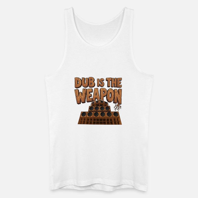Reggae Weapon - Männer Bio Tank Top - Weiß