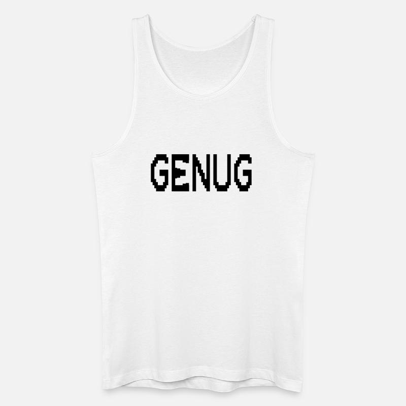 Achtsamkeit Genug - Männer Bio Tank Top - Weiß