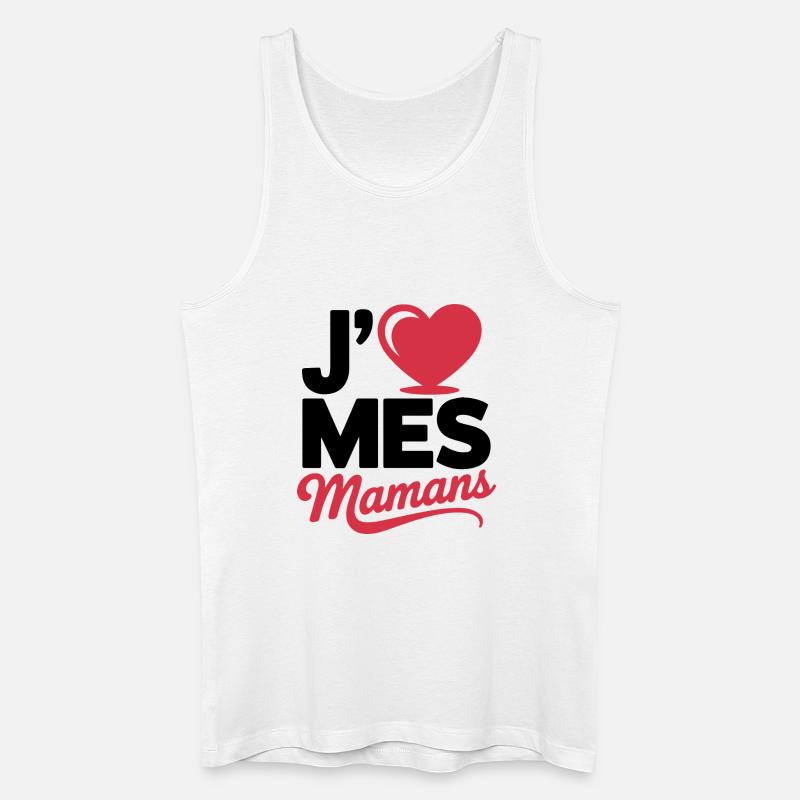 Aime_mes_mamans - Männer Bio Tank Top - Weiß