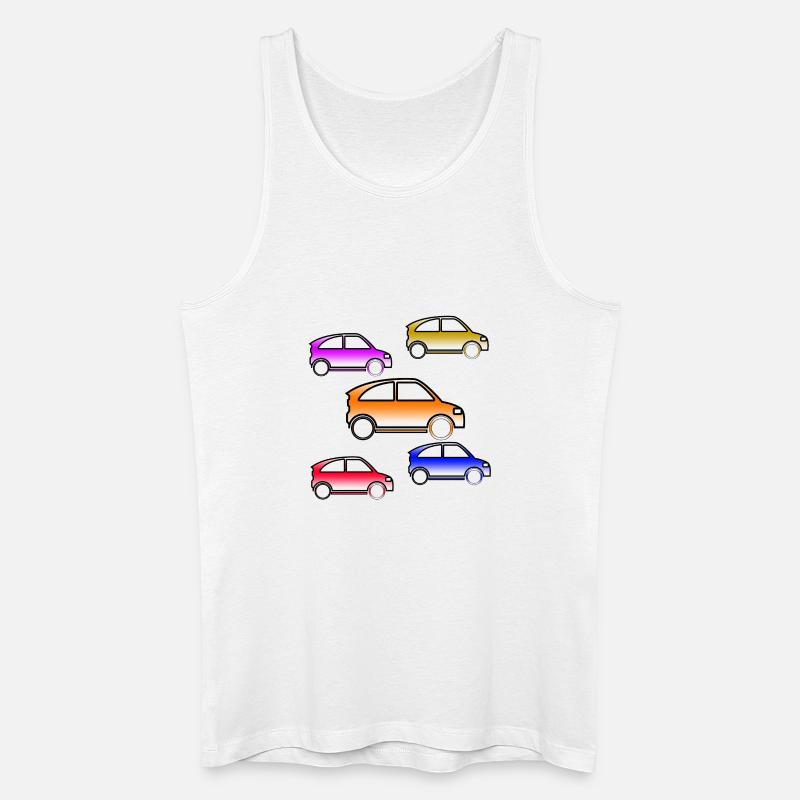Autos - Männer Bio Tank Top - Weiß