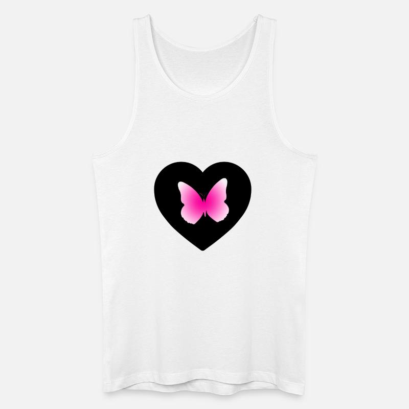 Schmetterling - Männer Bio Tank Top - Weiß