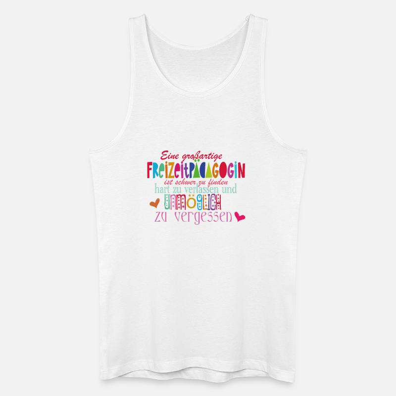 Freizeitpädagogin - Männer Bio Tank Top - Weiß