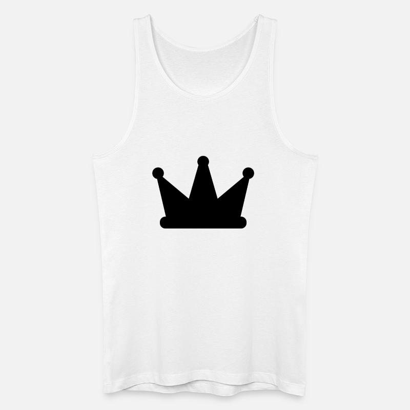 Krone - Männer Bio Tank Top - Weiß