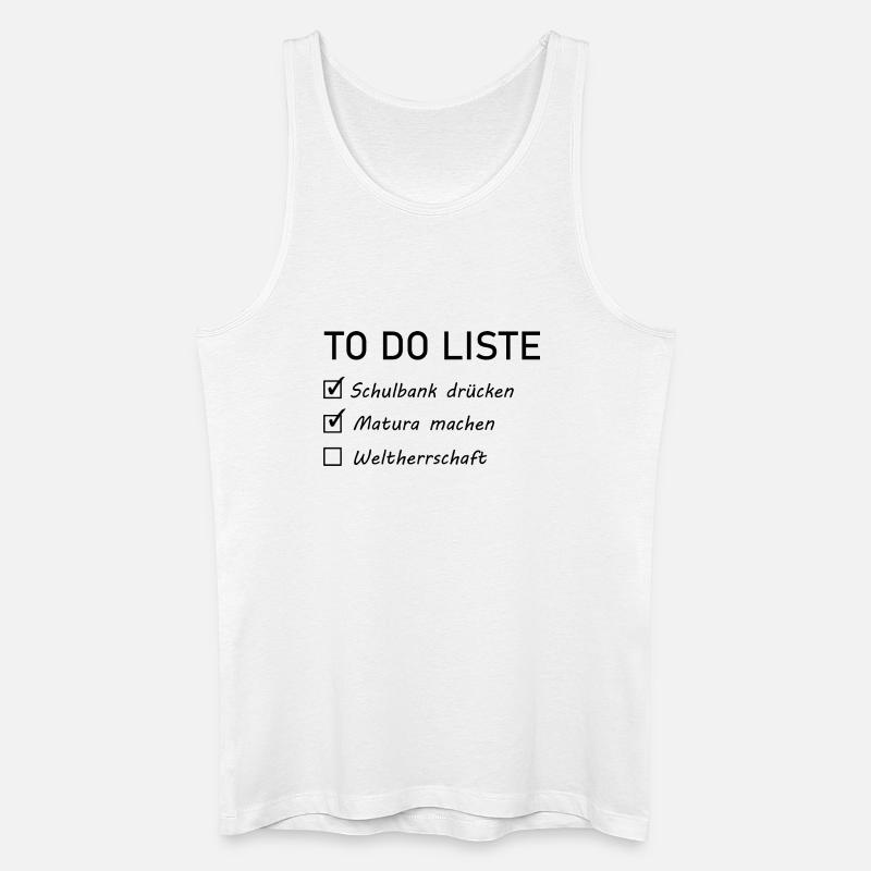 Matura Spruch - Männer Bio Tank Top - Weiß