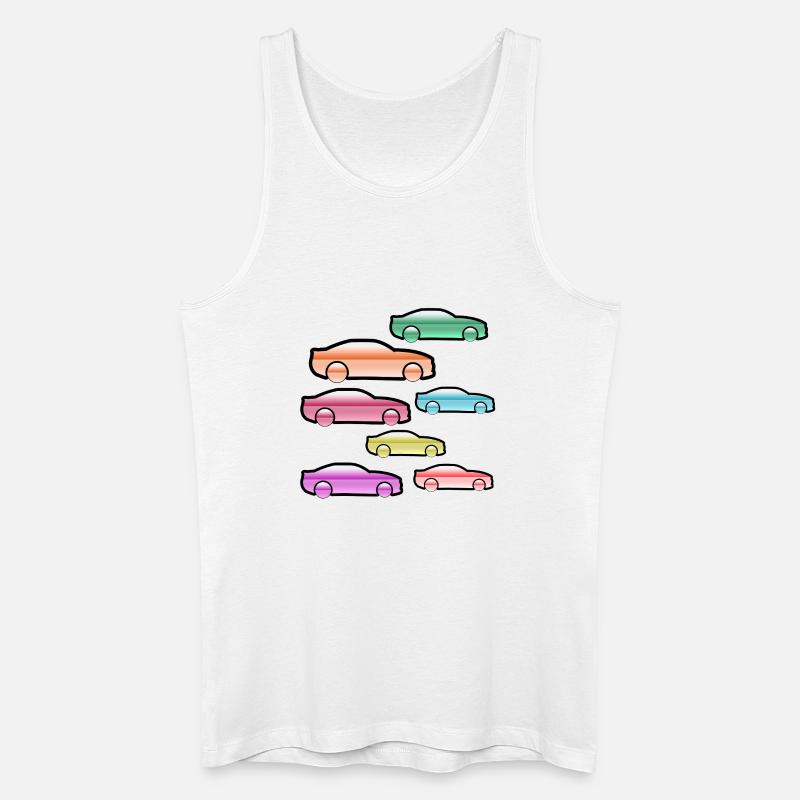 Autos - Männer Bio Tank Top - Weiß