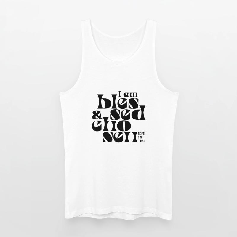 b l e s s e d  & c h o s e n Männer Bio Tank Top