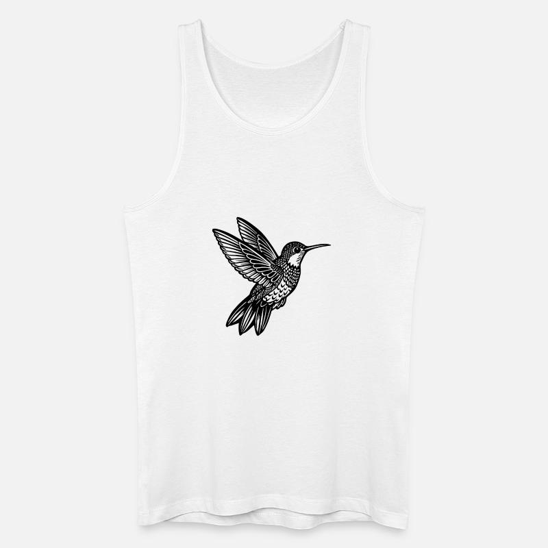 Kolibri - Männer Bio Tank Top - Weiß