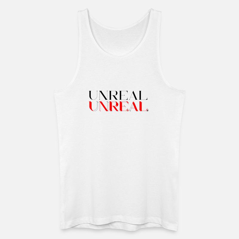 Unreal - Männer Bio Tank Top - Weiß