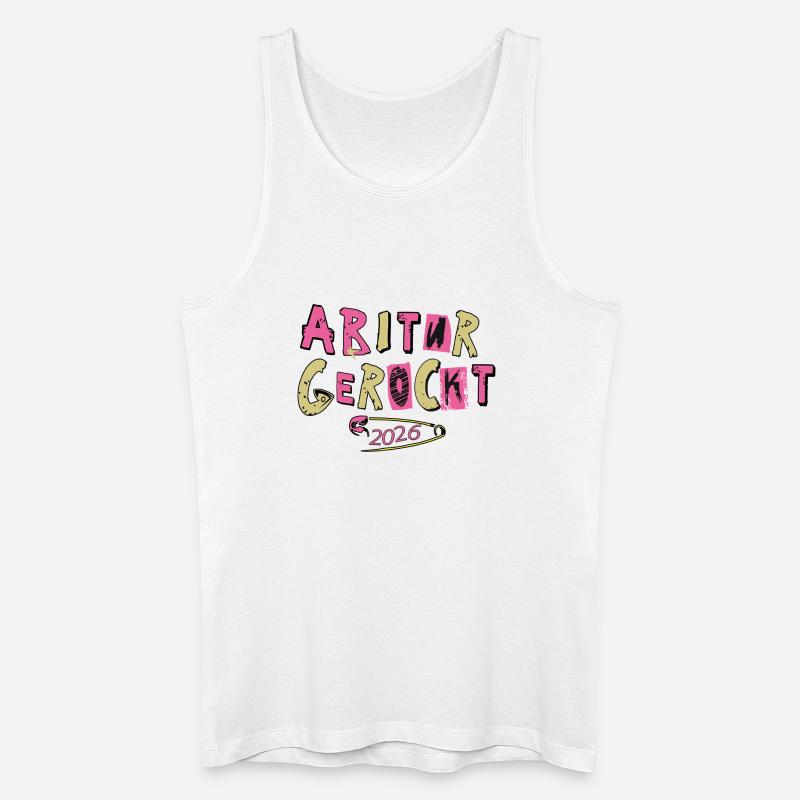 Abitur gerockt - Männer Bio Tank Top - Weiß