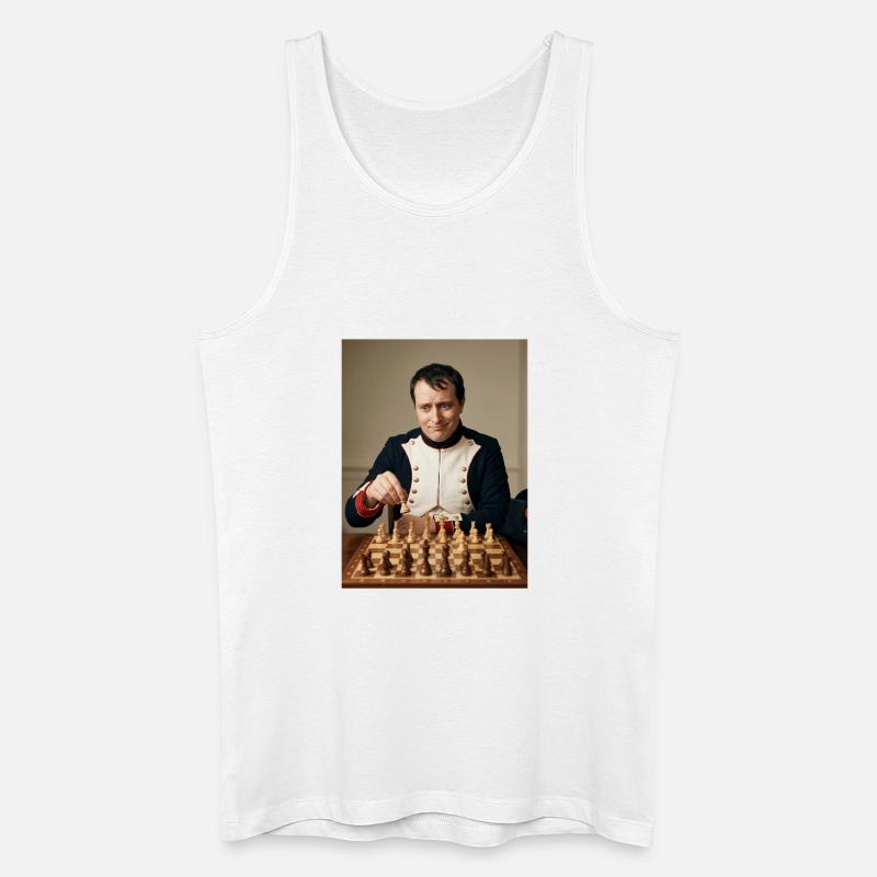 Napoleon spielt Schach. - Männer Bio Tank Top - Weiß