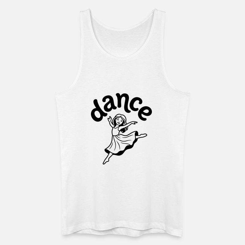 danseuse - Débardeur bio Homme - blanc