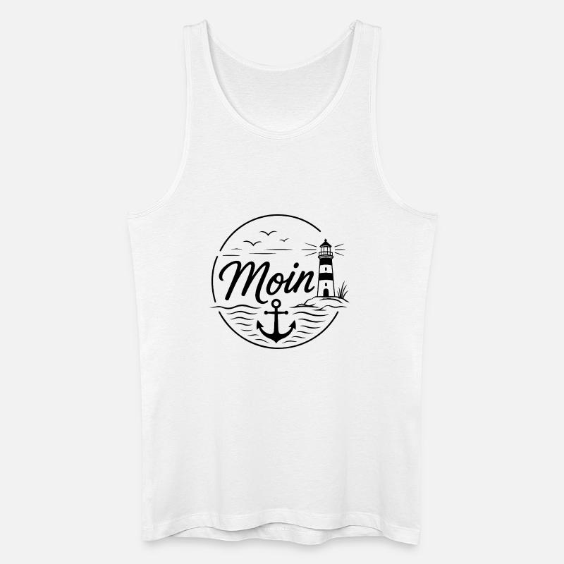 Moin - Männer Bio Tank Top - Weiß