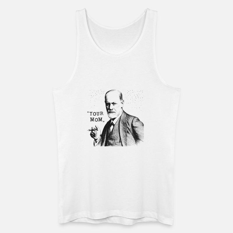 Your Mom - Siegmund Freud Statement - Männer Bio Tank Top - Weiß