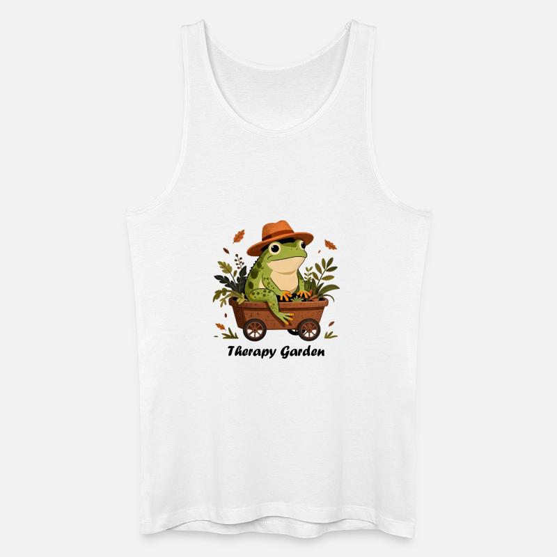 Froschgärtner, Therapiegarten - Männer Bio Tank Top - Weiß