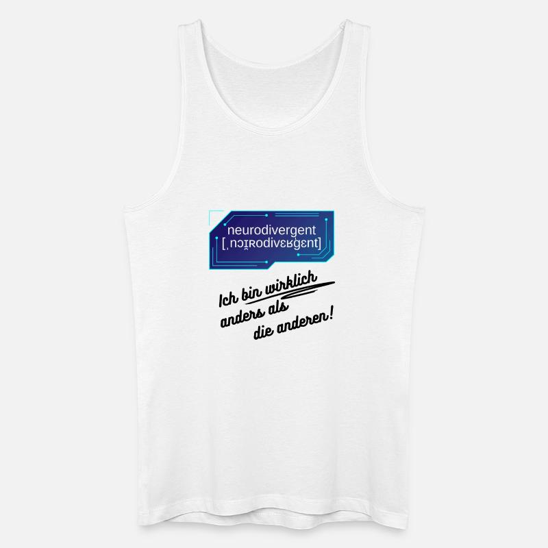 Neurodivergent - Ich bin wirklich anders - Männer Bio Tank Top - Weiß