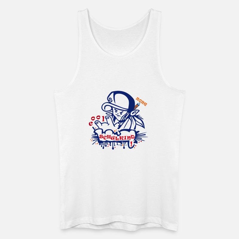 Schulkind - Männer Bio Tank Top - Weiß